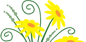 Yellow daisy drawing